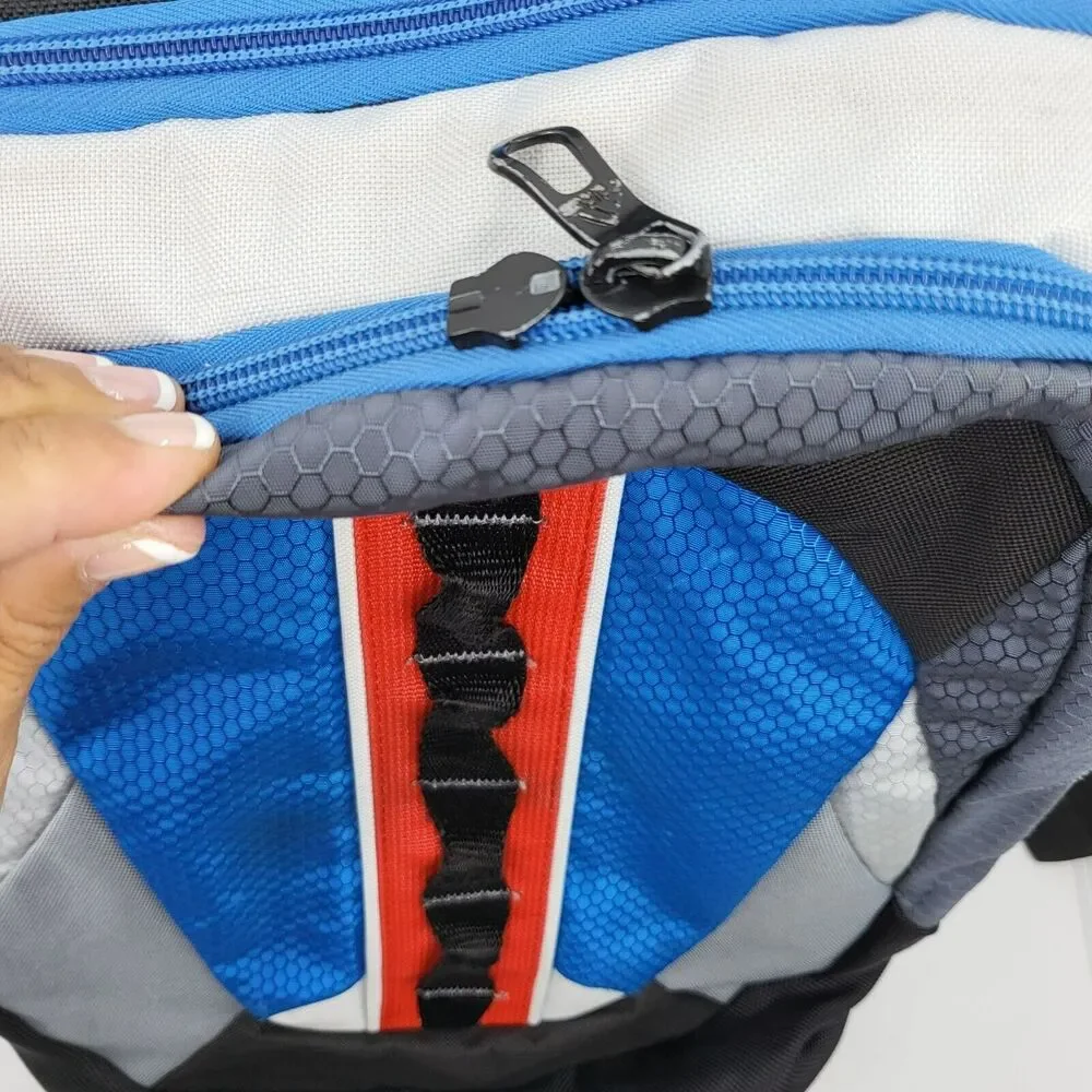 Adidas Prime Sport Gym Travel Training School Backpack Power Blue Solar Red FLAW